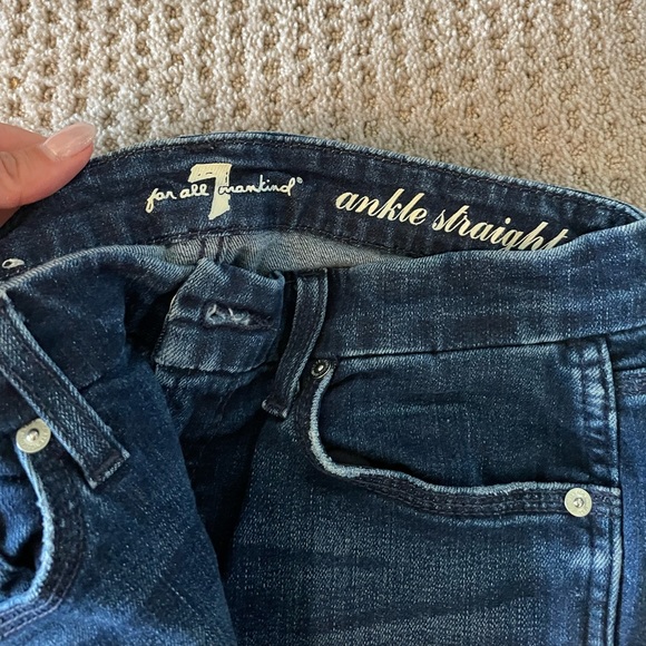 7 for all mankind - ankle straight jeans. Size 27 - Picture 6 of 6